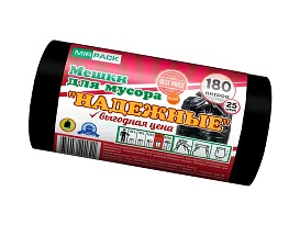 Мешки для мусора 180 л, ароматизированные, черные, в рулоне 25 шт., ПВД, 35 мкм, 1100х930 мм, НАДЕЖНЫЕ, 1802550 в Нижневартовске