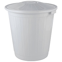 Мусорный бак с крышкой 80 л серый 80 серый в Нижневартовске