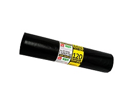 Мешки для мусора 120 л, черные, в рулоне 25 шт., ПВД, 40 мкм, 1100х700 мм, GRIFON, 101-019 в Нижневартовске