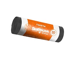 Мешки для мусора 20 л, черные, в рулоне 25 шт., ПНД, 6 мкм, 420х450 мм, SIBIRSKAYA, 101-001 S в Нижневартовске