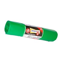 Мешки для мусора 300 л, зеленые, в рулоне 10 шт., ПВД 65 мкм, 1400х1000 мм, МЕШКОFF, 4922 в Нижневартовске