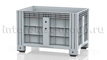 Контейнер iBox сплошной на ножках серый в Нижневартовске